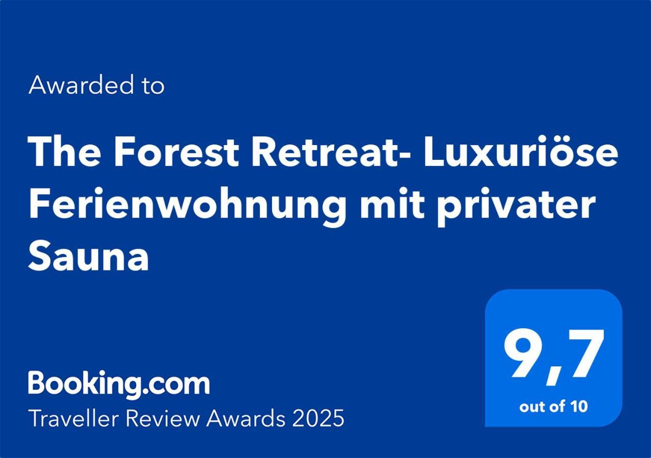 The Forest Retreat- Luxurioese Ferienwohnung Mit Privater Sauna Wermelskirchen Εξωτερικό φωτογραφία